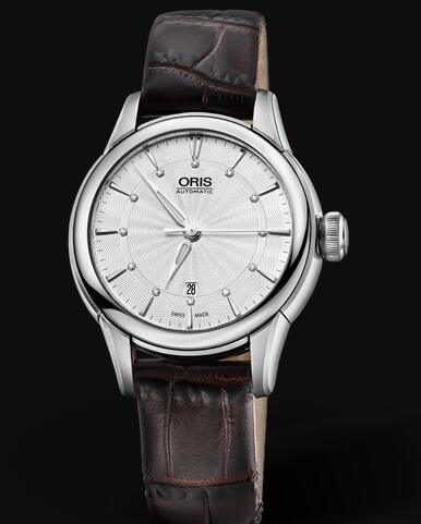 Review Oris Artelier Date Diamonds 28mm Replica Watch 01 561 7687 4051-07 5 14 70FC